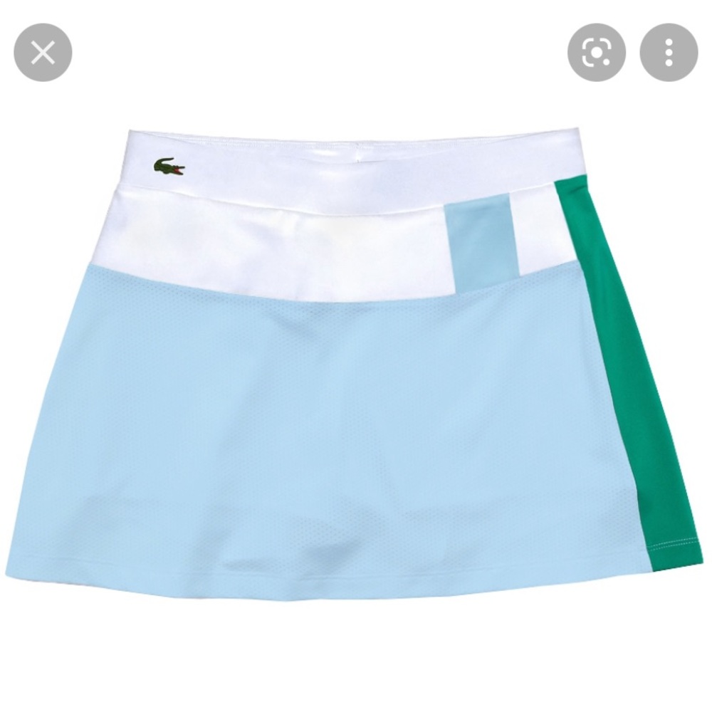 Lacoste color lock tennis skirt with built in shorts size 36